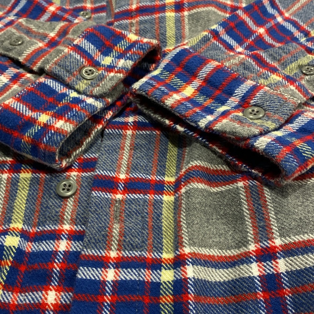 L. L. Bean Signature Organic Cotton Flannel Button Up Shirt Slim Fit XXL 507625 - Picture 3 of 14